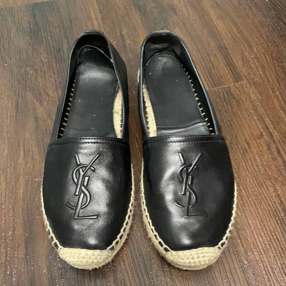 YSL leather espadrilles